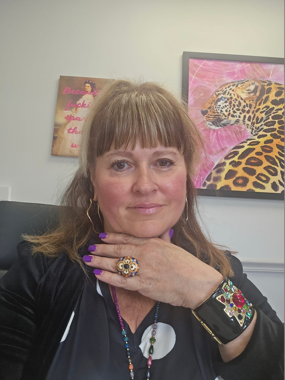 Customer photo review of Majesty Enamel Medallion Ring