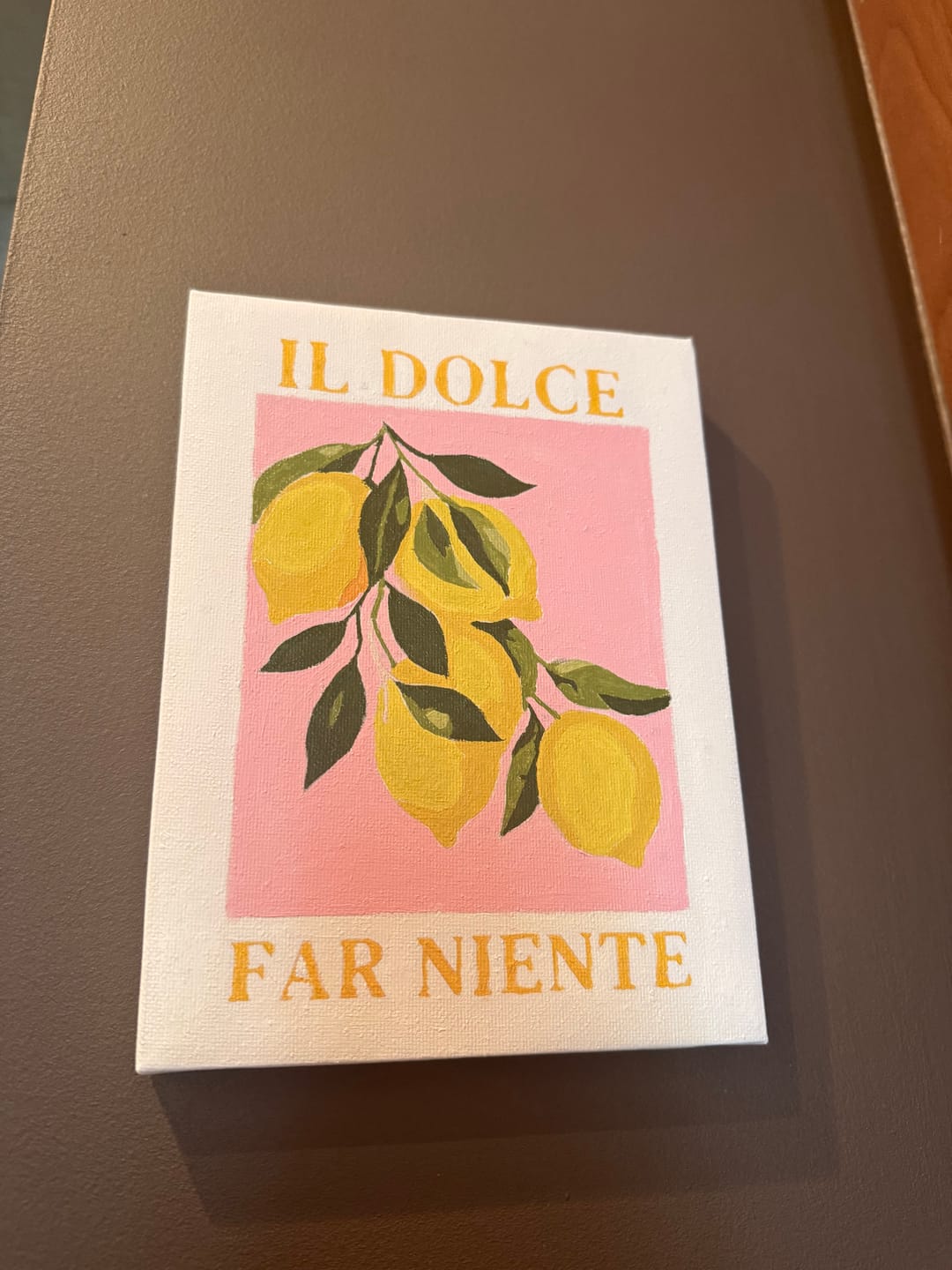 Customer photo review of 6 Mini Paintings - Italian ''Dolce Vita'' Set