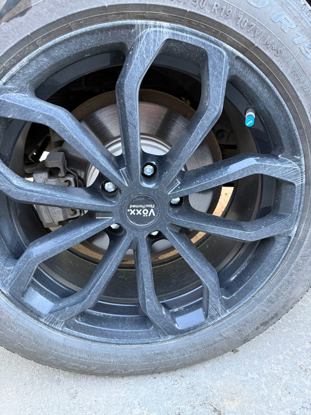 Customer photo review of 80Eighty® Teal Valve Stem Caps