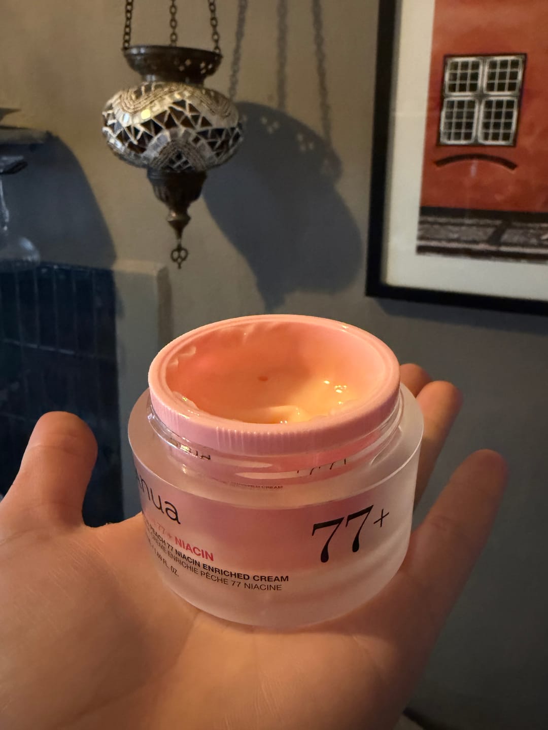 Customer photo review of Ādu mīkstinošs krēms sejai ar persiku ekstraktu un niacinamīdu Anua Peach 77 Niacin Enriched Cream