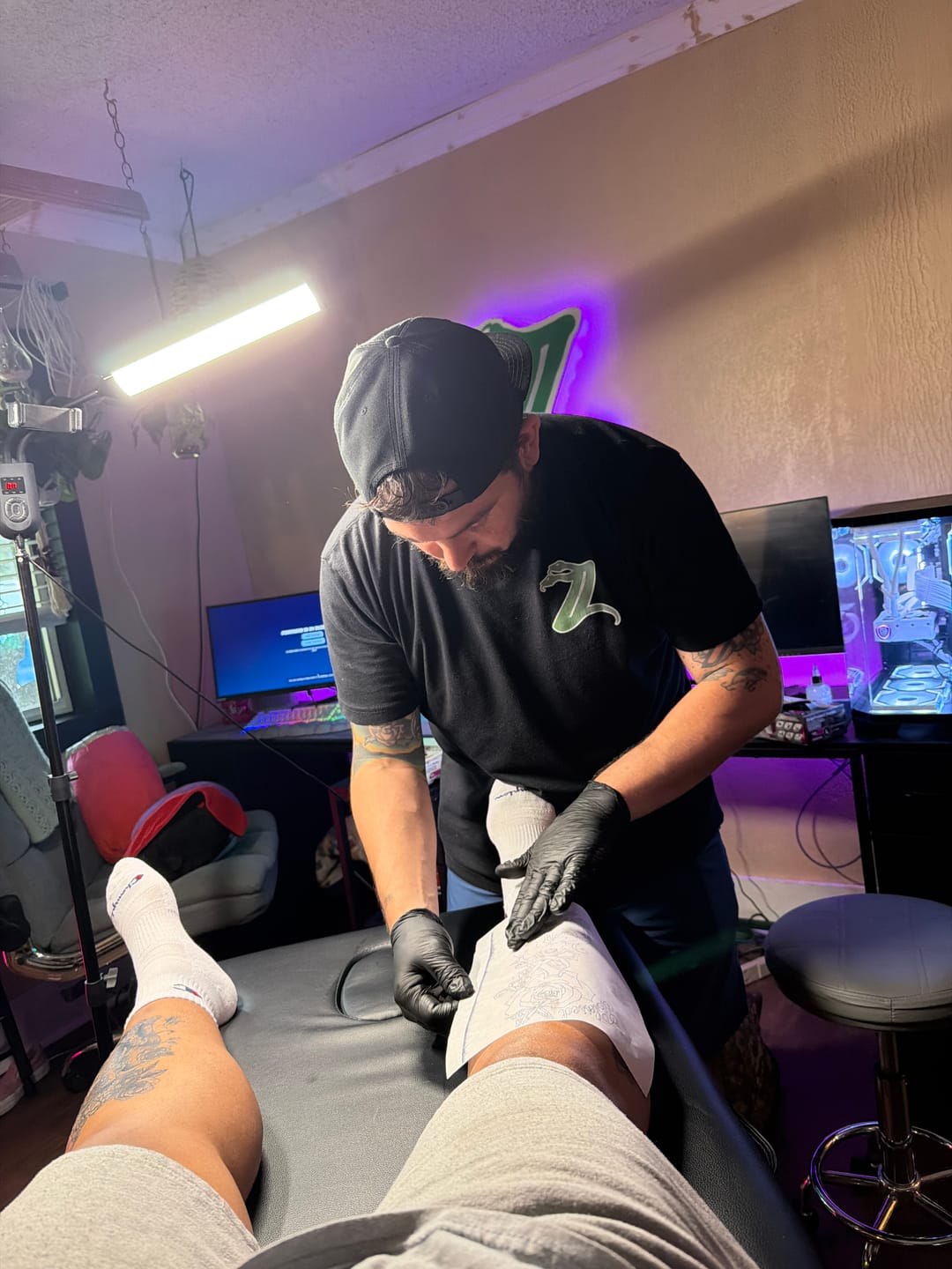 Customer photo review of Painless Tattoo Numbing Cream