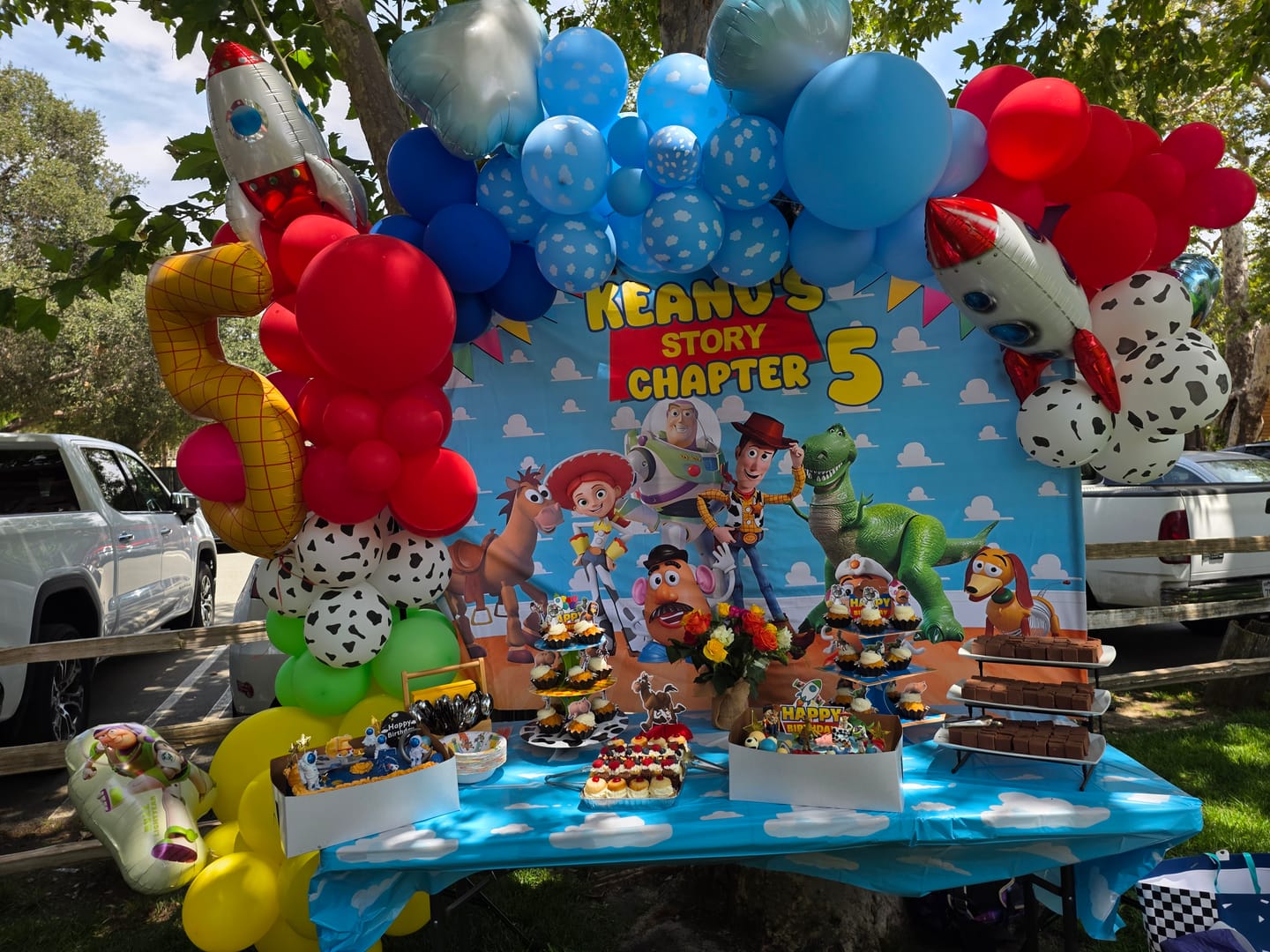 Customer photo review of Custom It's Boy Story Photo Background Banner Party Photography Backdrops