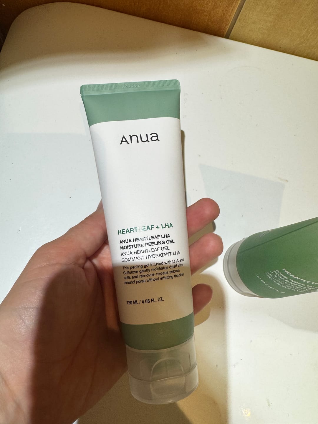 Customer photo review of Nolobošs pīlinga gels Anua Heartleaf LHA Moisture Peeling Gel