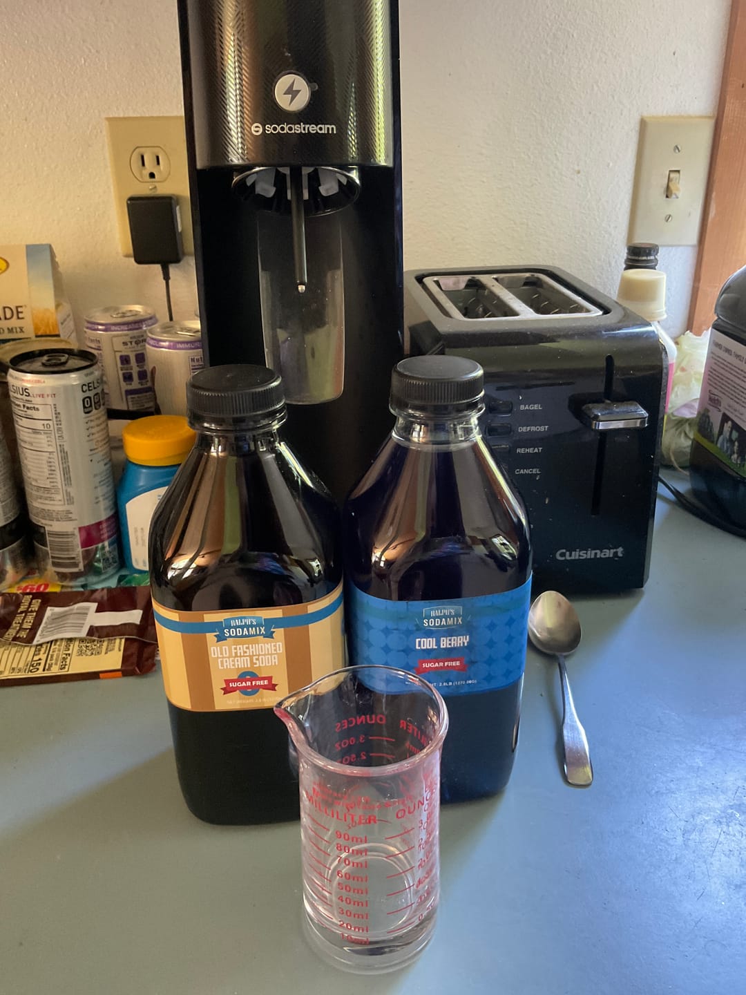 Customer photo review of Cool Berry Sparkling Water Flavoring Syrup