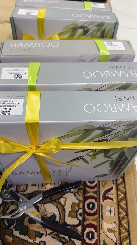 Customer photo review of Bamboo Bath Towel