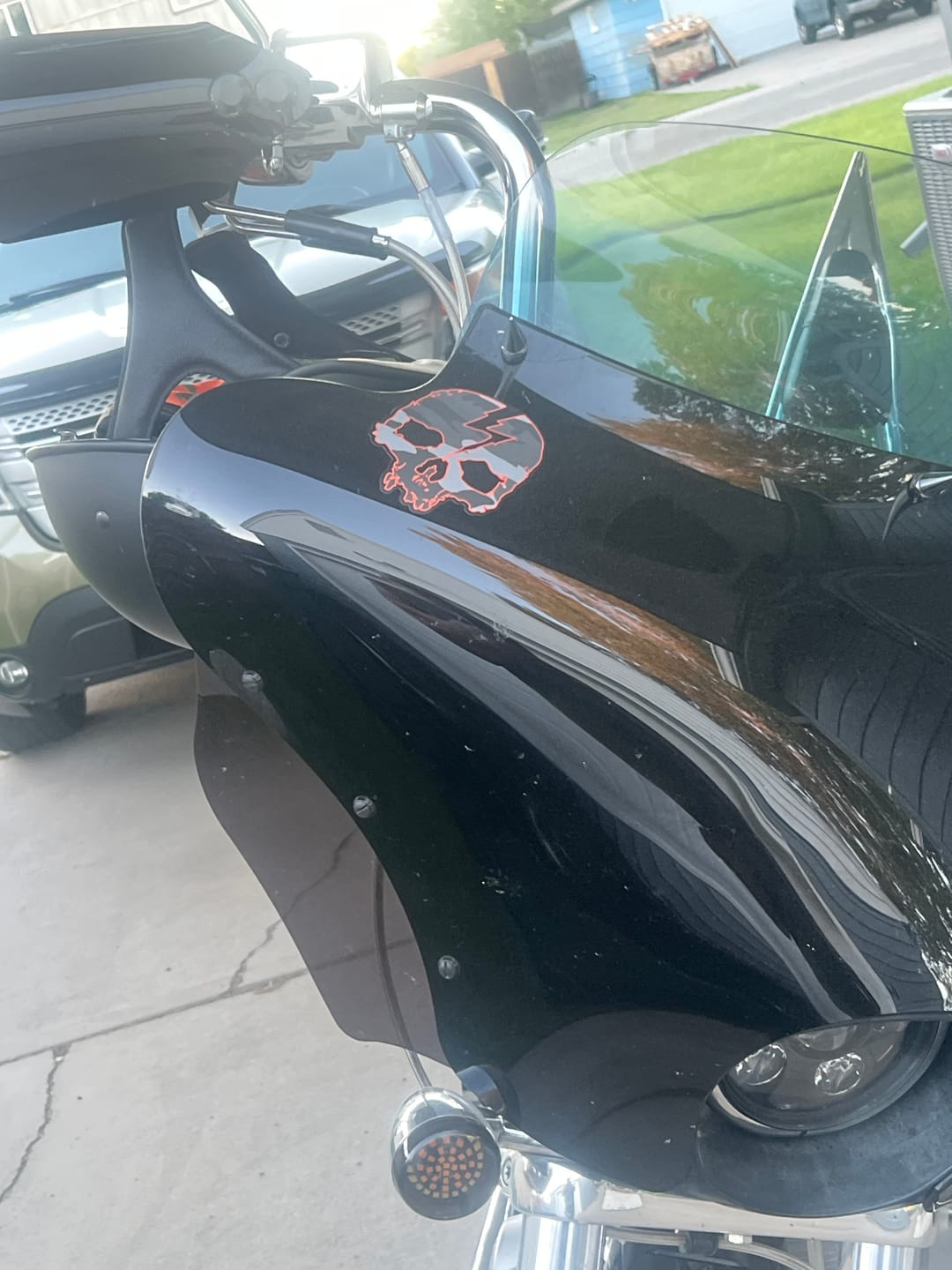 Customer photo review of SKULL LOGO CVO STICKER