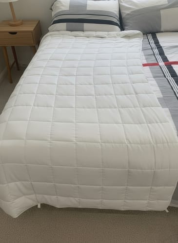 Customer photo review of Tyngdtäcke för vuxna (140x200 cm) – Vakna upp pigg och utvilad varje dag