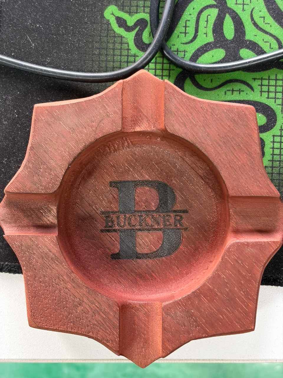 Customer photo review of Personalized Name Walnut Cigar Ash Tray for Dad,Grandpa,Boyfriend,Friend