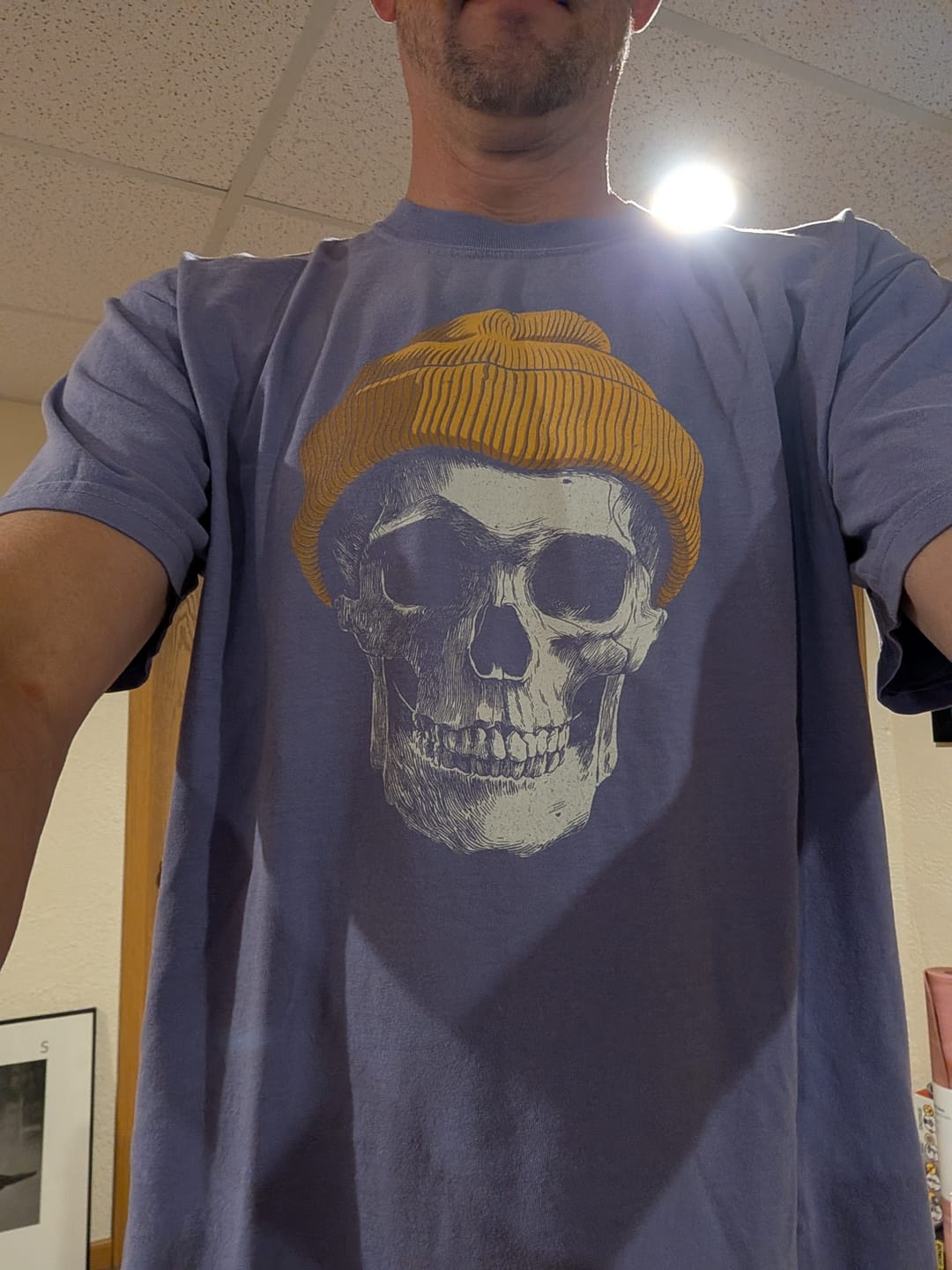 Customer photo review of Dead Warm Comfort Colors T-Shirt