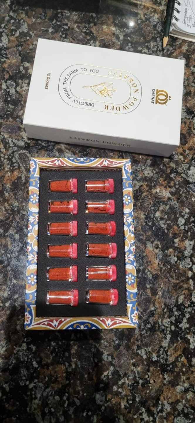 Customer photo review of Saffron Powder (1 g * 12 pcs) - Eid Al Adha Offer