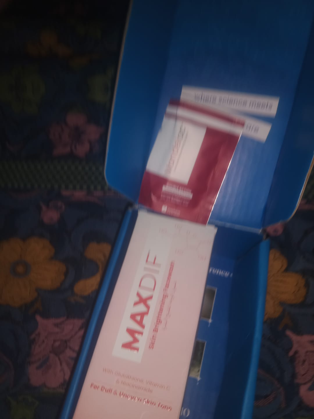 Customer photo review of Maxdif Brightening Moisturizer