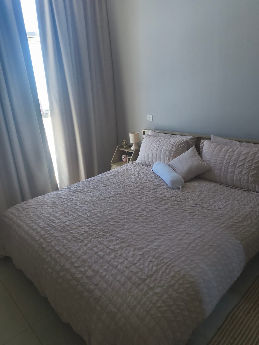 Customer photo review of Lani Patterned Microfiber Duvet Cover Set