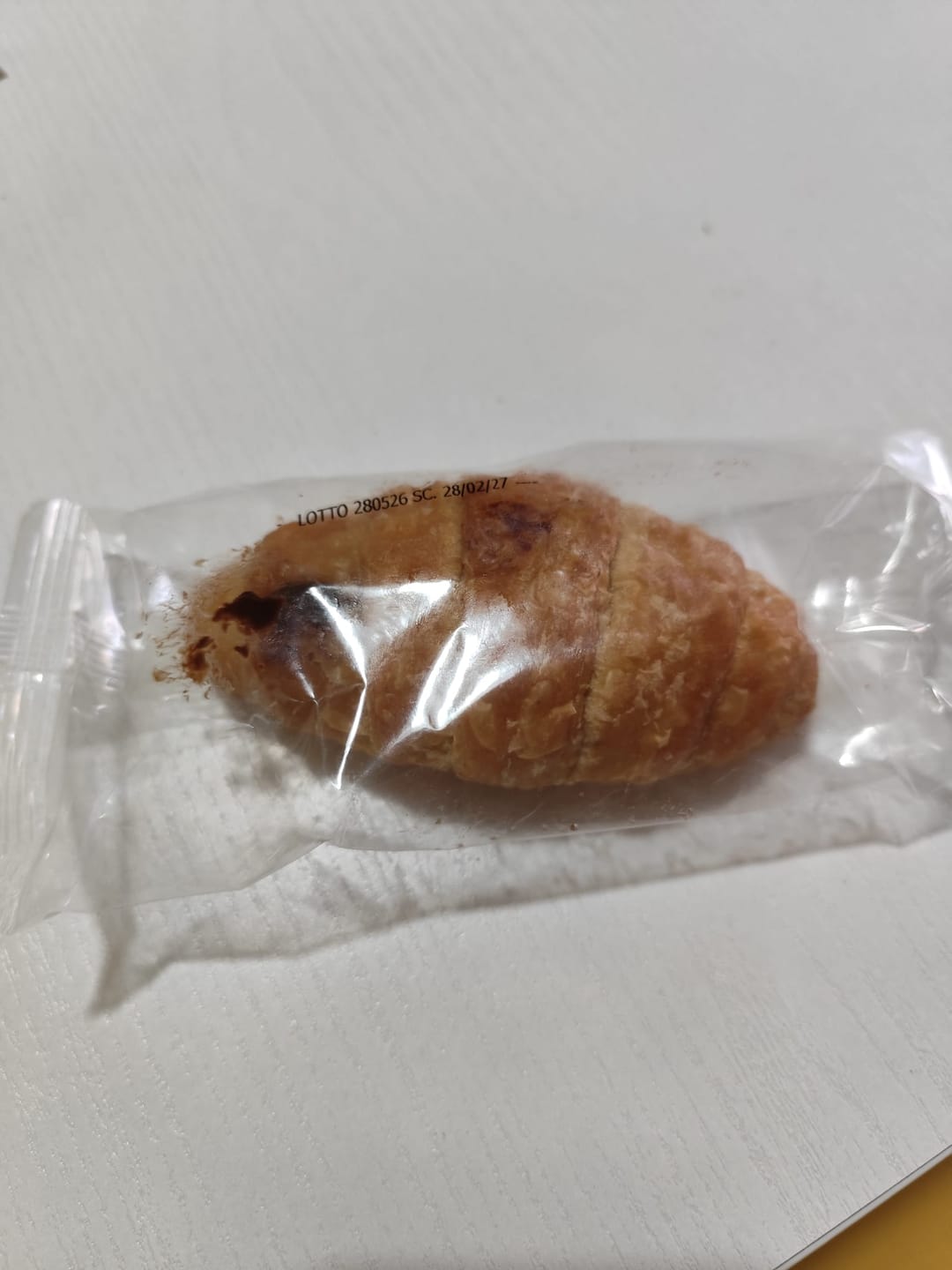 Customer photo review of 15 Cornetti proteici ripieni di crema alla nocciola