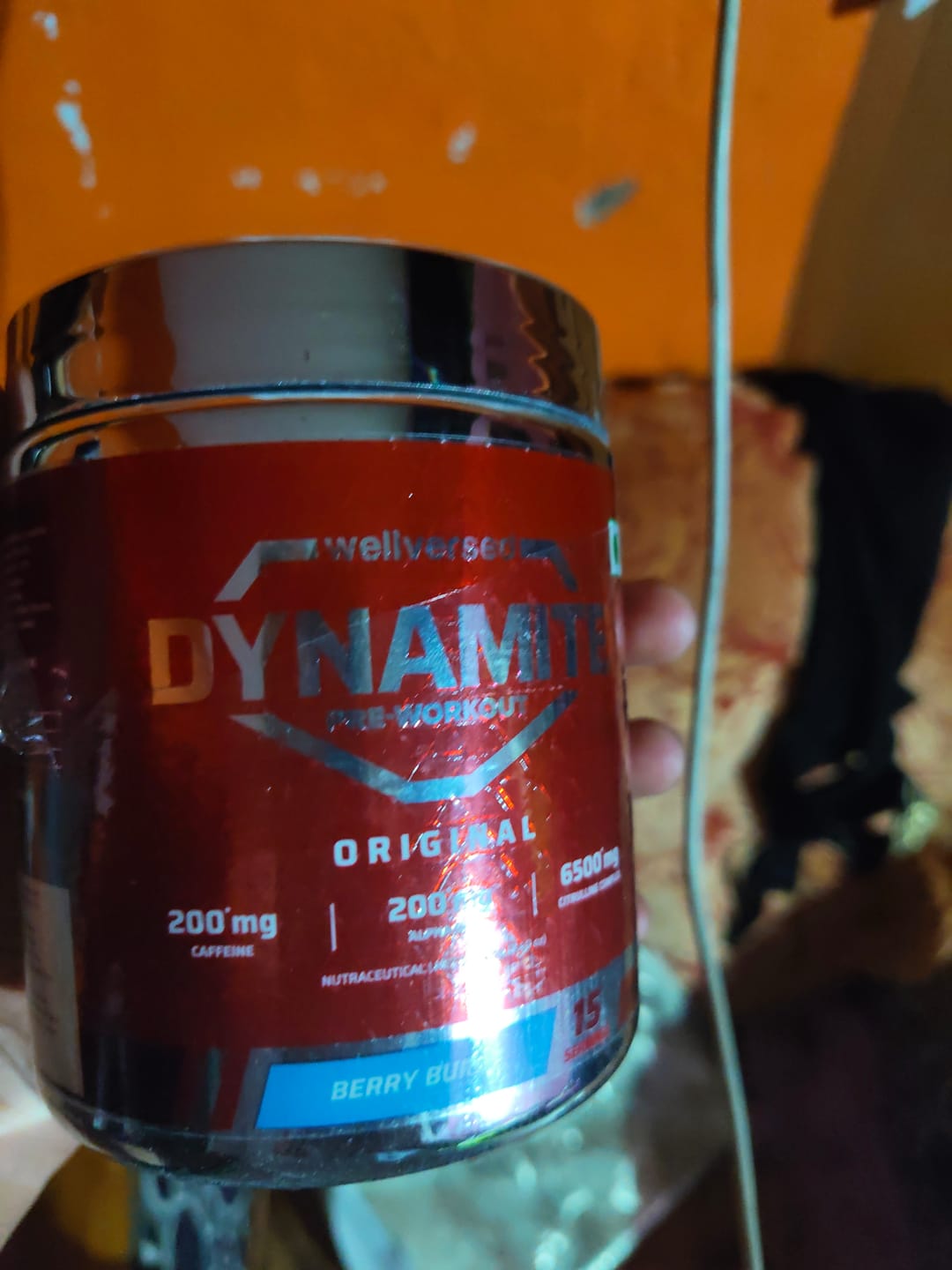 Customer photo review of Dynamite Pre-Workout (210g, 15 Servings) | Berry Burst