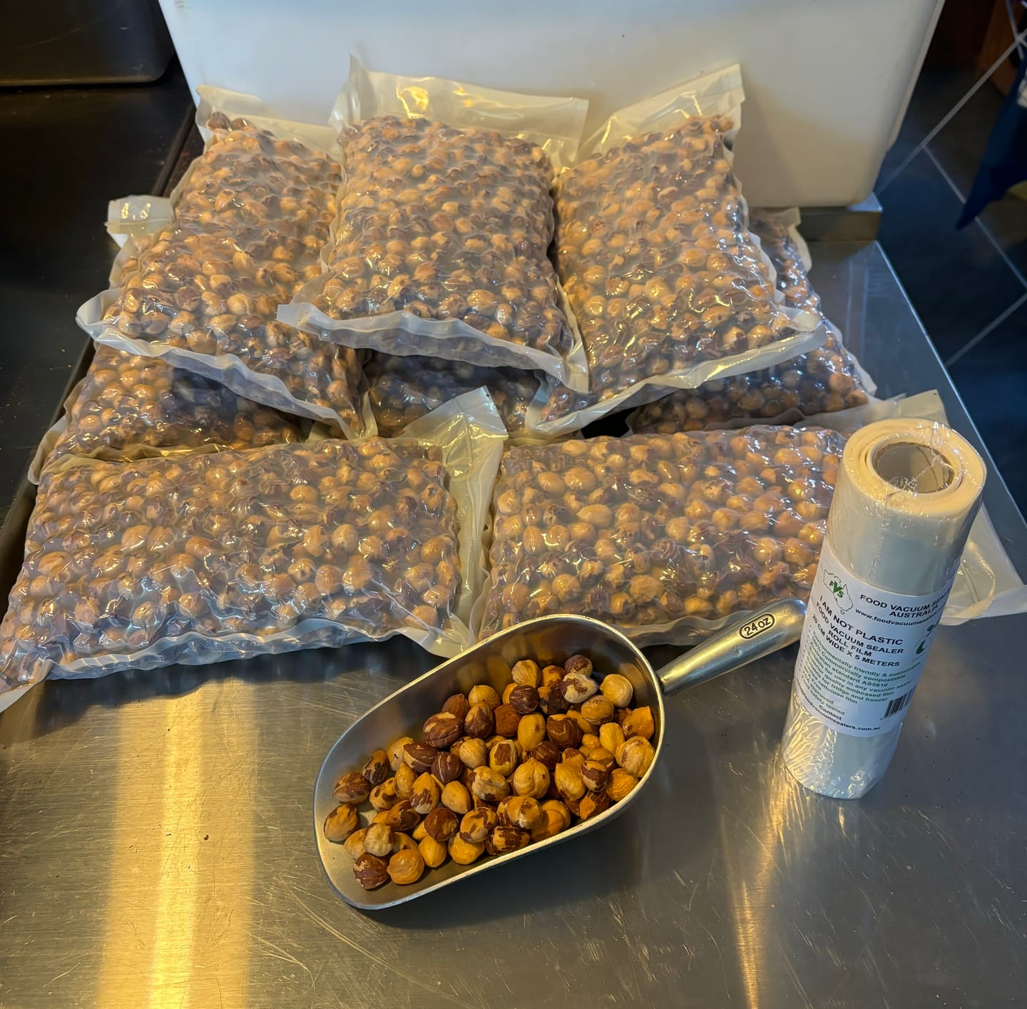 Customer photo review of Compostable Food Vacuum Rolls