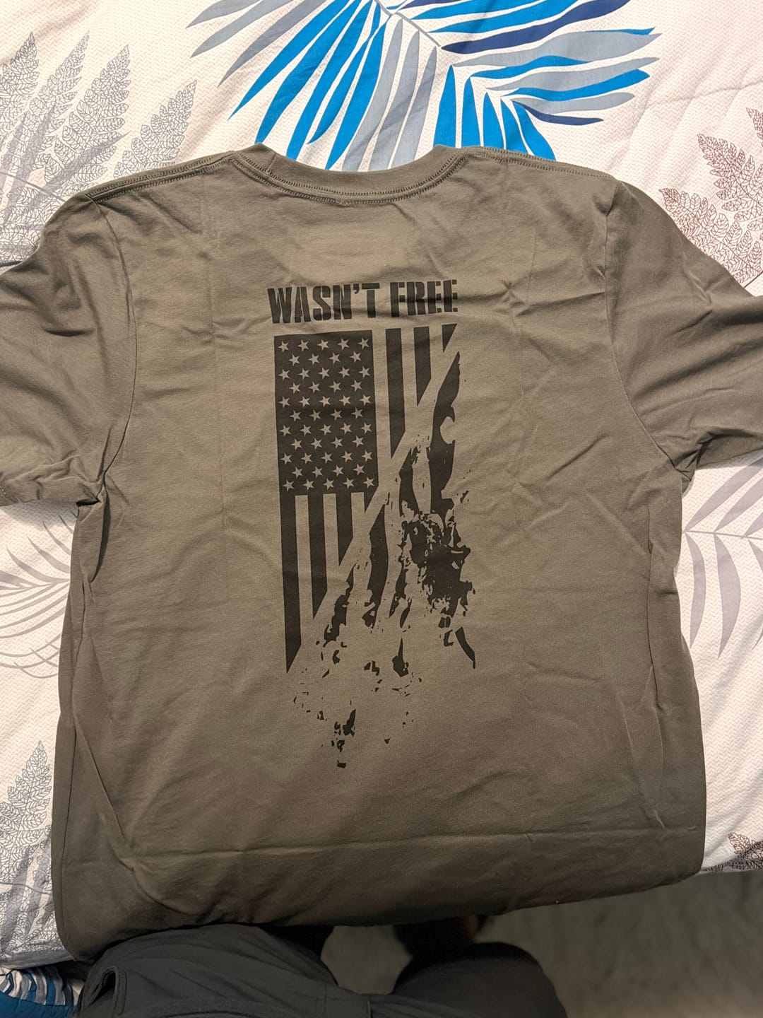 Customer photo review of Wasn't Free Shirt