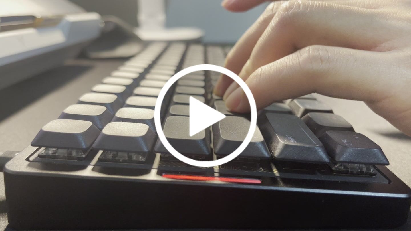 Customer video review of IQUNIX MQ80 Aluminum Low Profile Mechanical Keyboard
