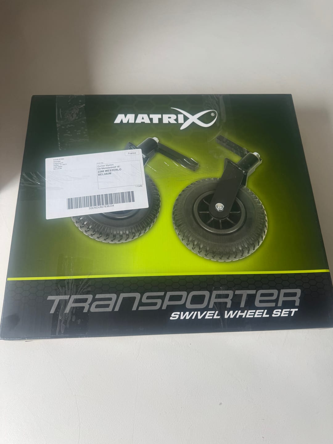 Customer photo review of TRANSPORTER SWIVEL WHEEL SET