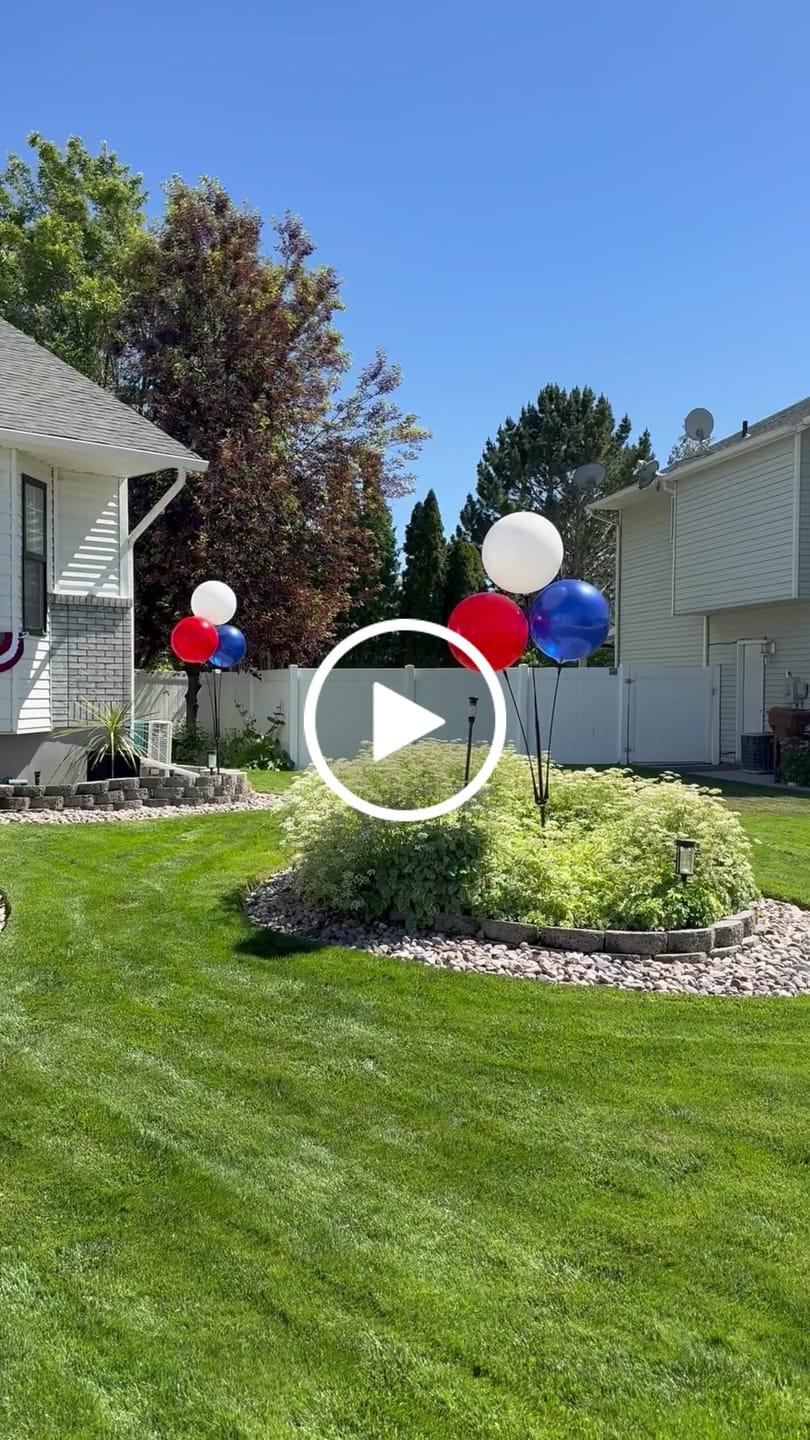 Customer video review of Patriotic DuraBalloon® 3-Balloon Cluster Pole Kit