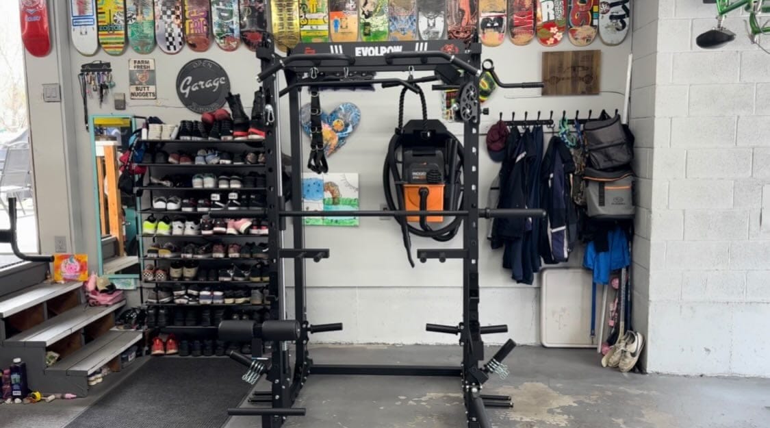 Customer photo review of EVOLPOW M2D Brute All-in-One Smith Machine Home Gym (Dual Pulley Edition)