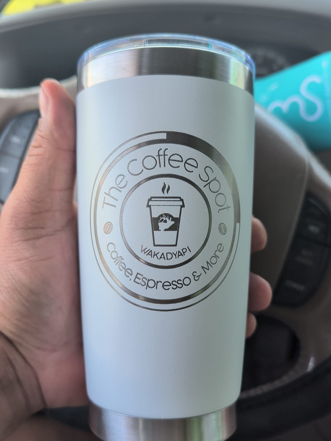Customer photo review of (6 Pieces) Laser Engraved Tumbler | 20 oz
