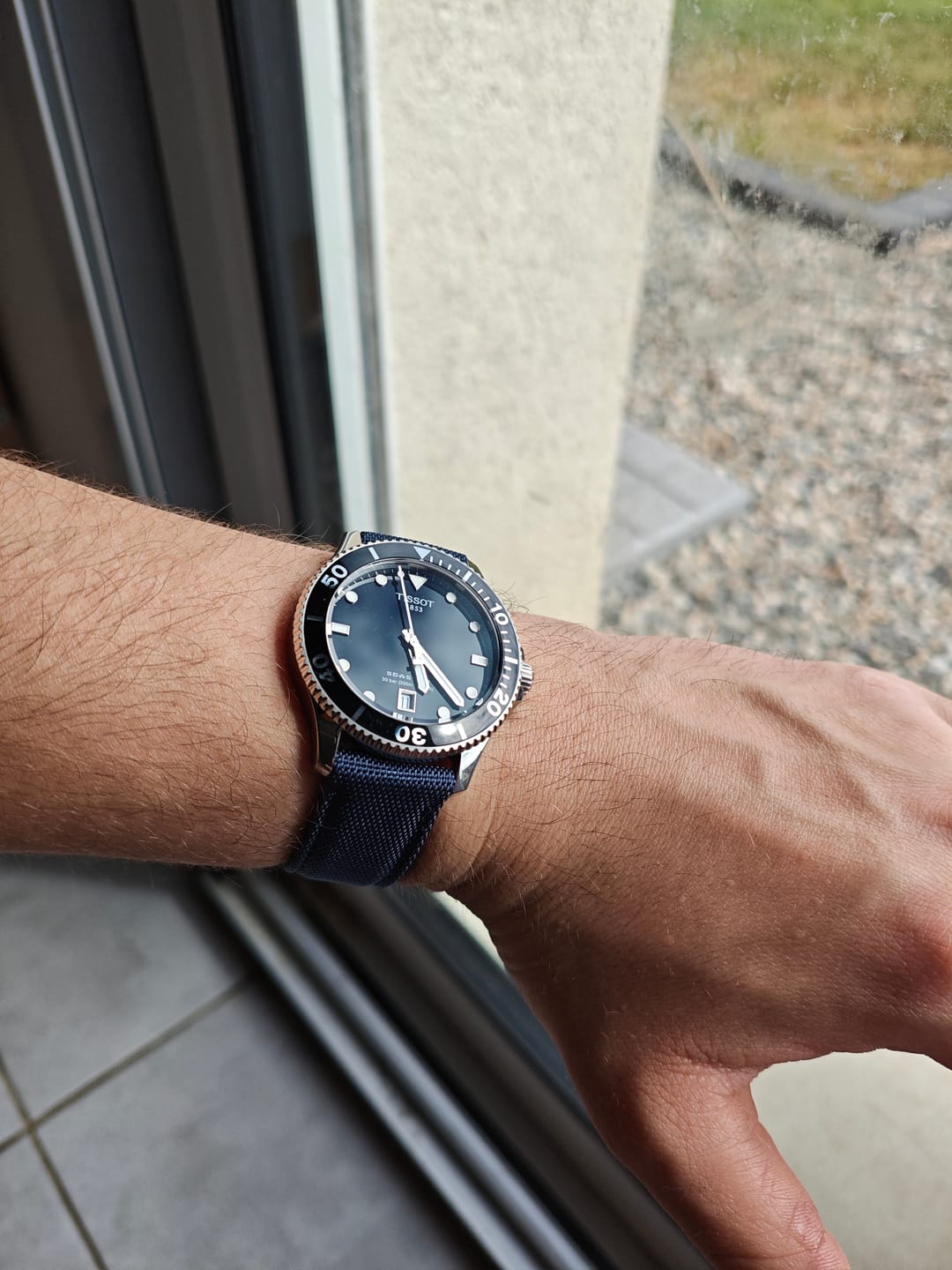 Customer photo review of Bracelet Montre Toile de Voile Fermoir Papillon