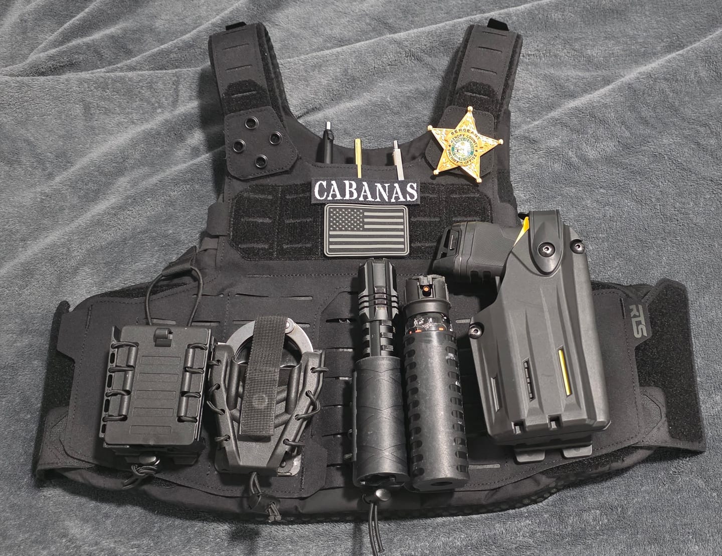 Customer photo review of RTS Tactical Slim Tac Special Operations Body Armor Vest - NIJ 07 HG2 (Level IIIA)