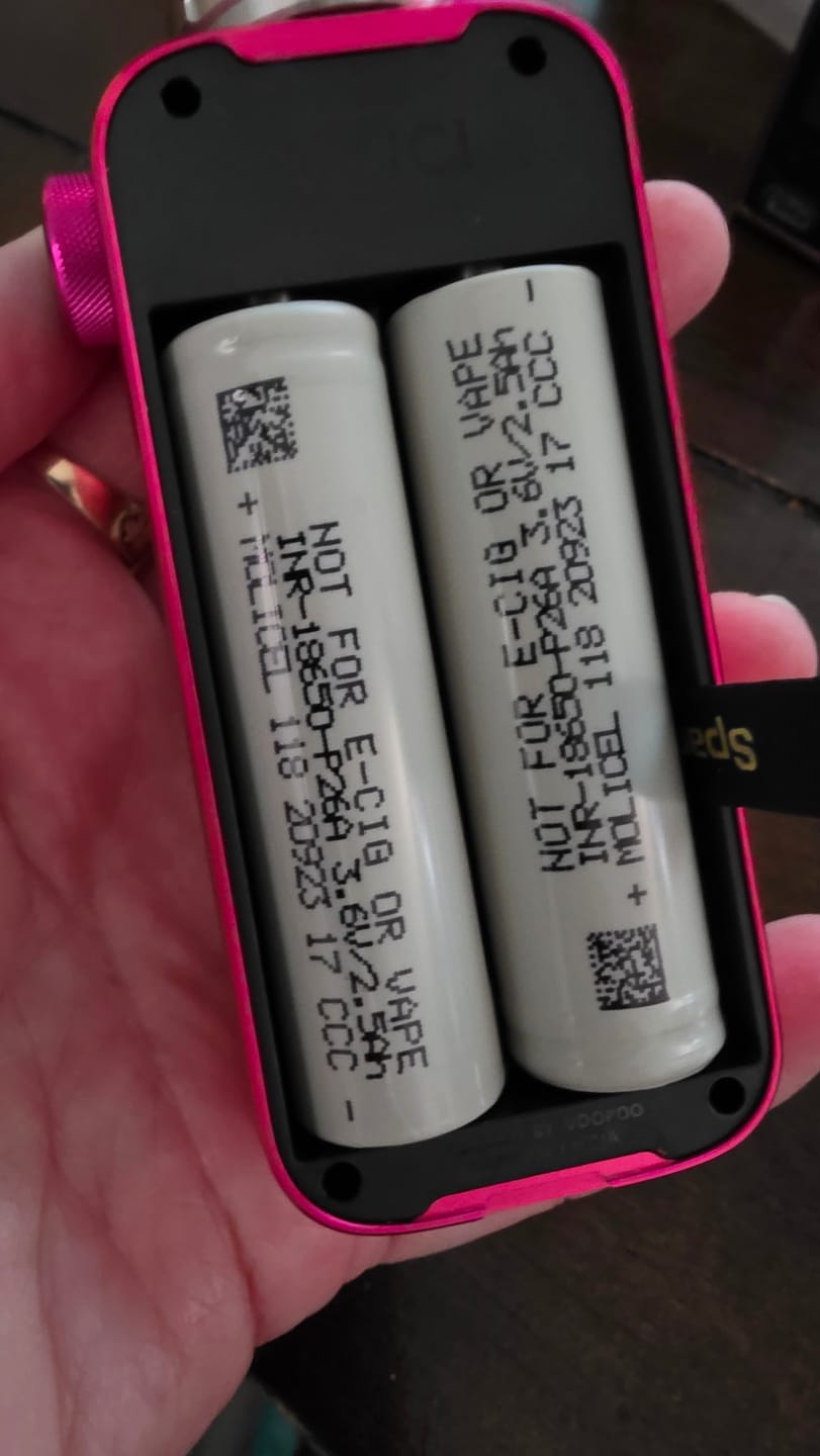 Customer photo review of Molicel P26A 18650 2600mAh 35A Battery