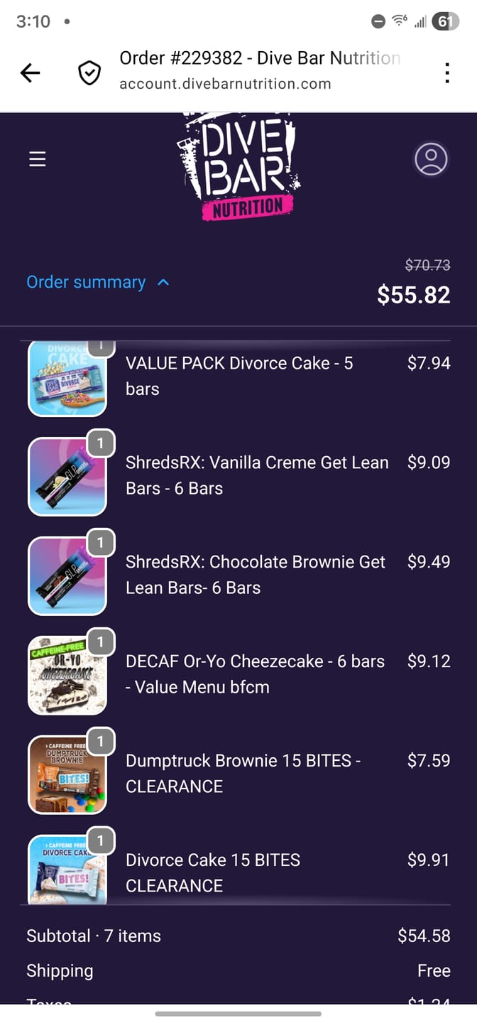 Customer photo review of Divorce Cake 15 BITES CLEARANCE