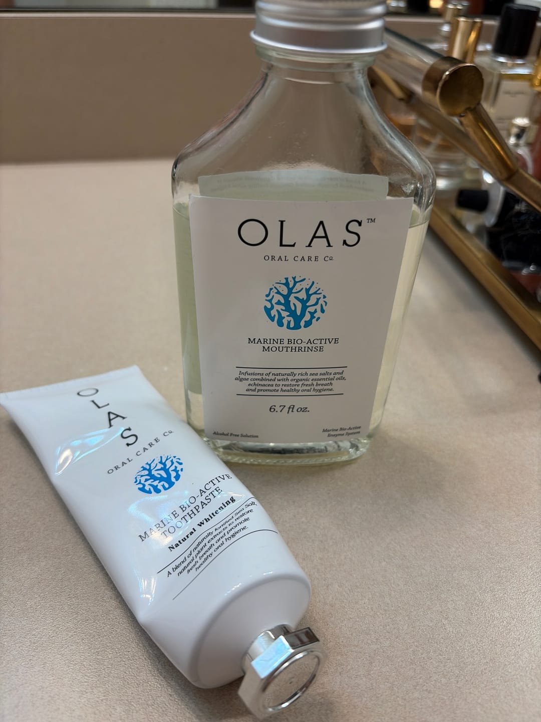Customer photo review of OLAS Marine Bio-Active Whitening Toothpaste