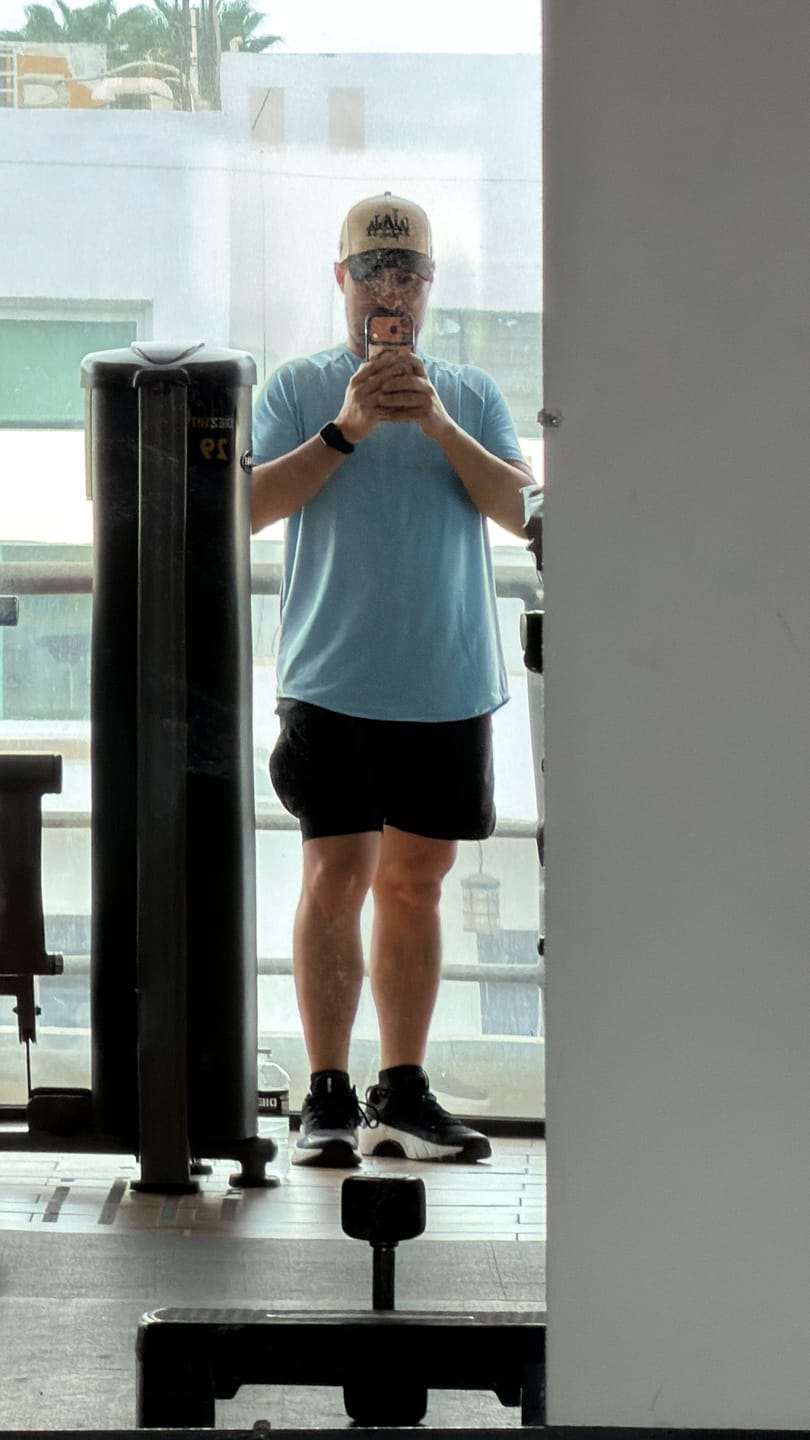Customer photo review of Training Sport Tee - Navy Blue