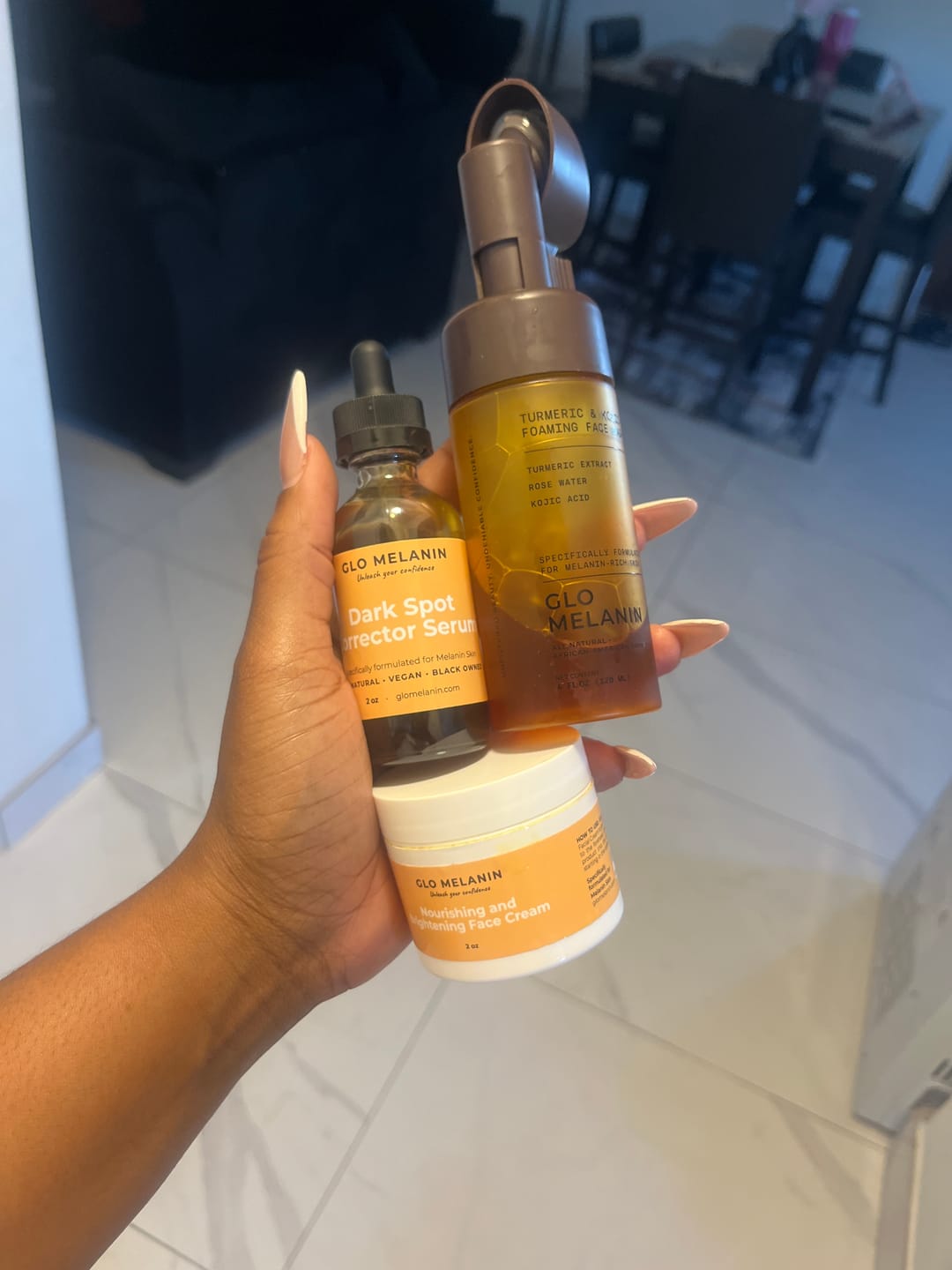 Customer photo review of GLO MELANIN