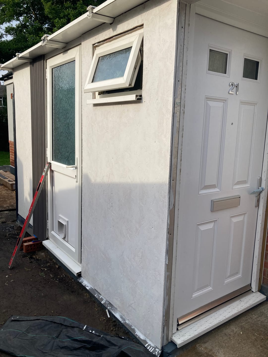 Customer photo review of Exterior Seamless Outdoor Panels 2.4m × 2.4m (16 Panels Per Pack) Multiple Colours