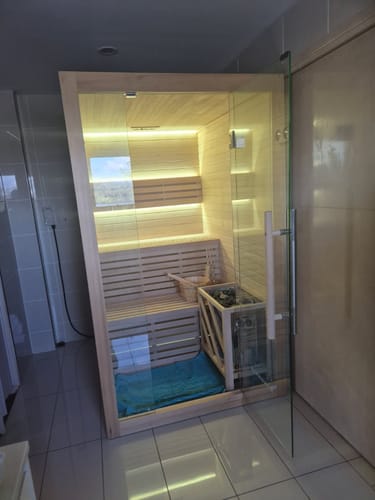 Customer photo review of 2-3 Person Traditional Sauna - 4.5kw Harvia Heater