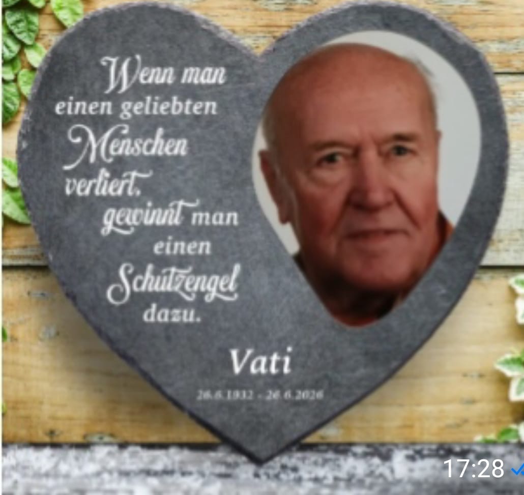 Customer photo review of Schutzengel - Individuelles Schieferherz