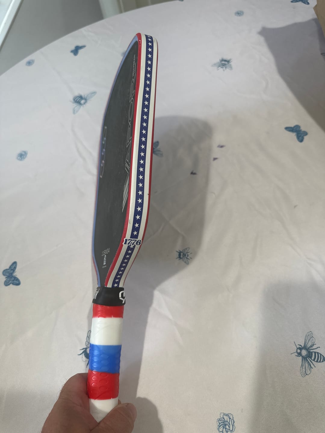 Customer photo review of 1776 Edge Tape (3 pack) - Pickleball Paddle Edge Tape