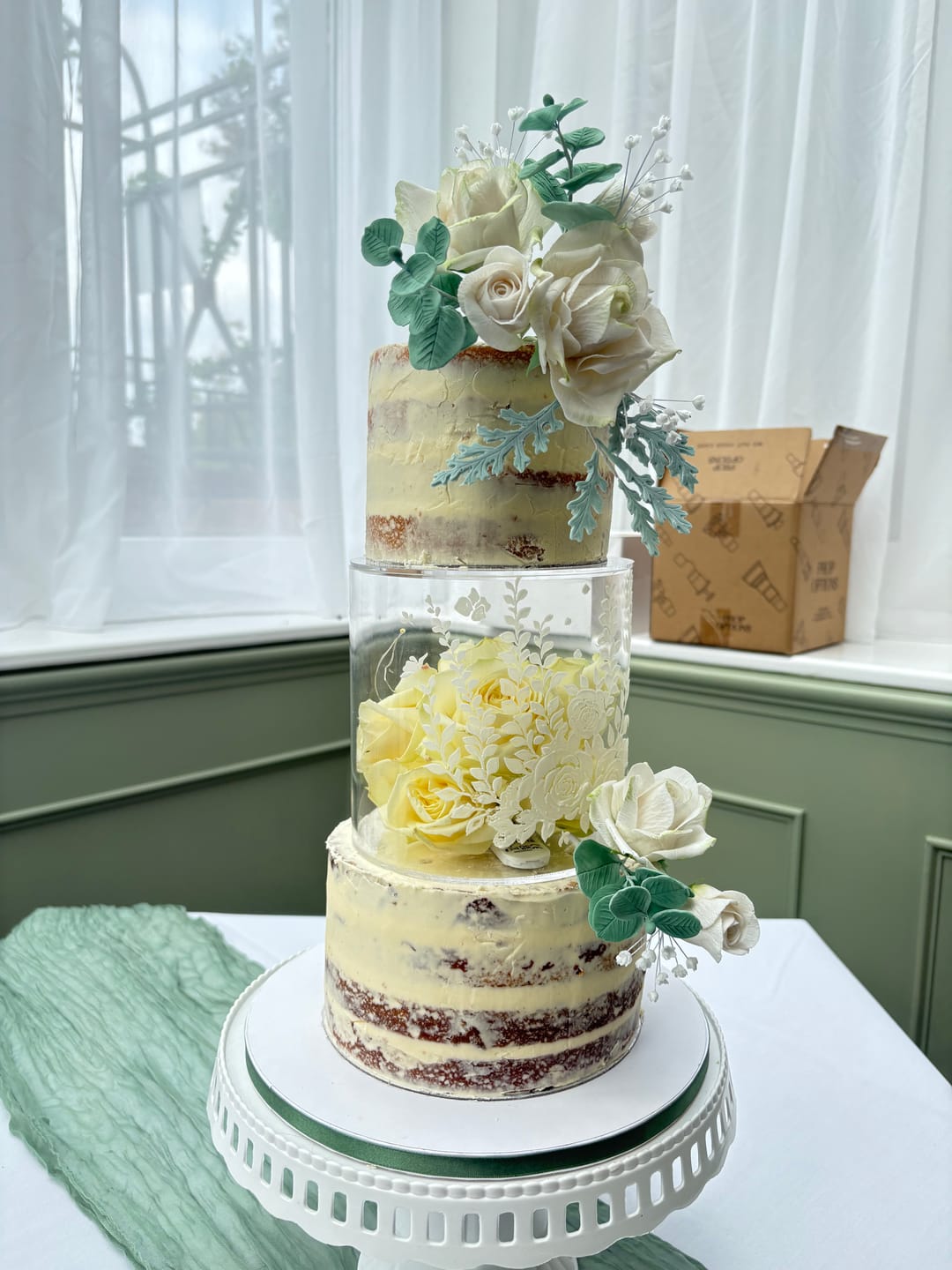 Customer photo review of Acrylic Fillable Clear Tiers - Round