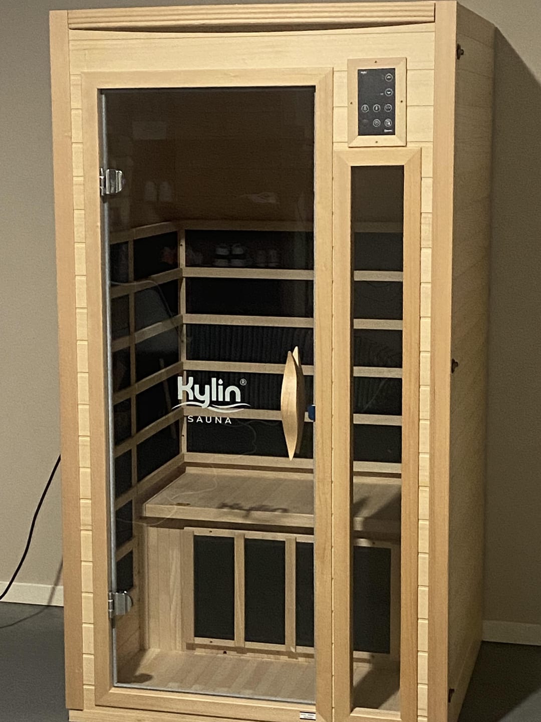 Customer photo review of Kylin Low EMF Carbon Infrared Sauna 1 Person - K8106