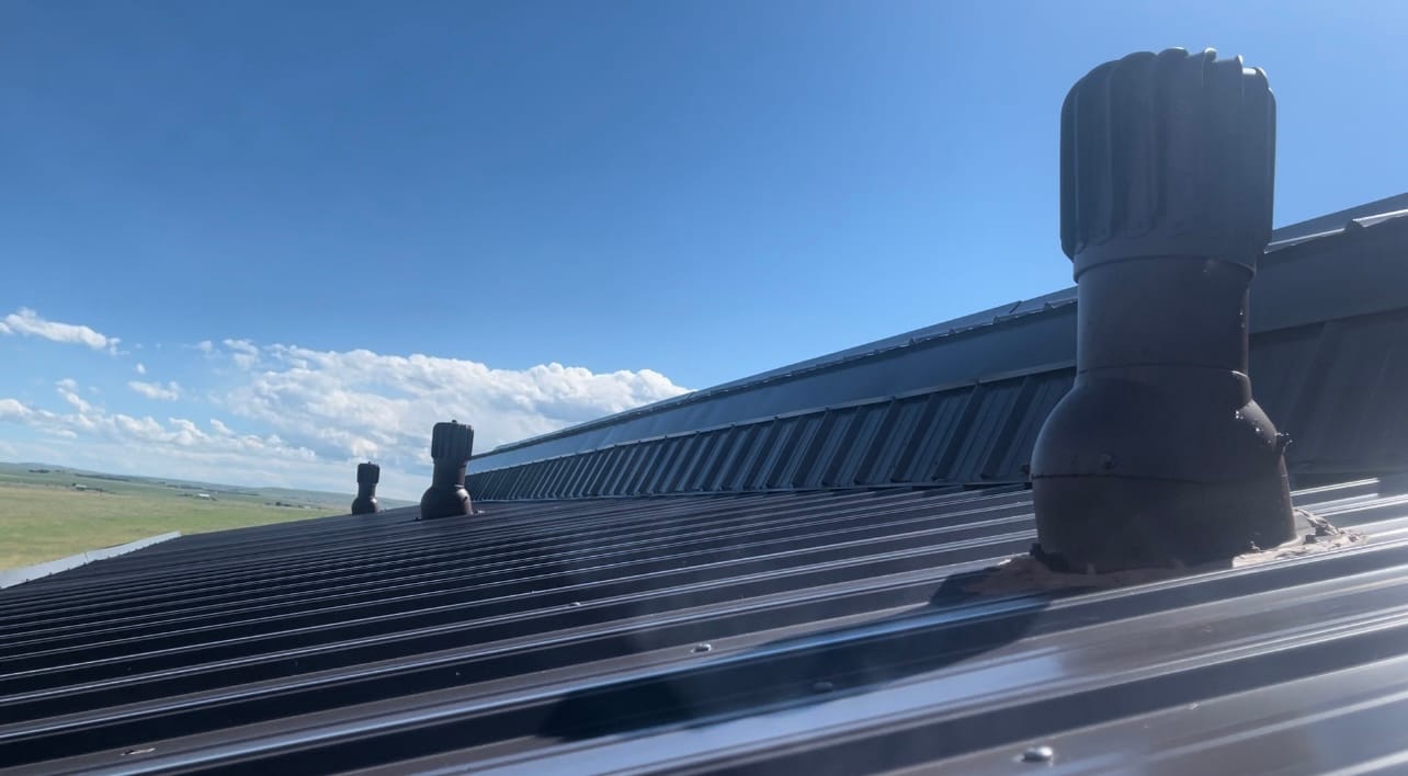 Customer photo review of IVent ROTO ATTIC Oblong - Active Attic Vent for Metal Exposed Fasteners Roofing with RIB profile 3/4" high.
