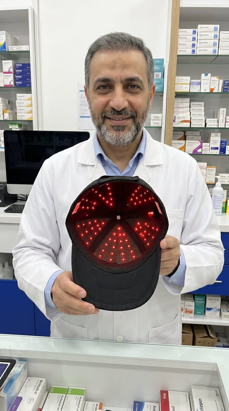 Customer photo review of Madoise Red Light Cap