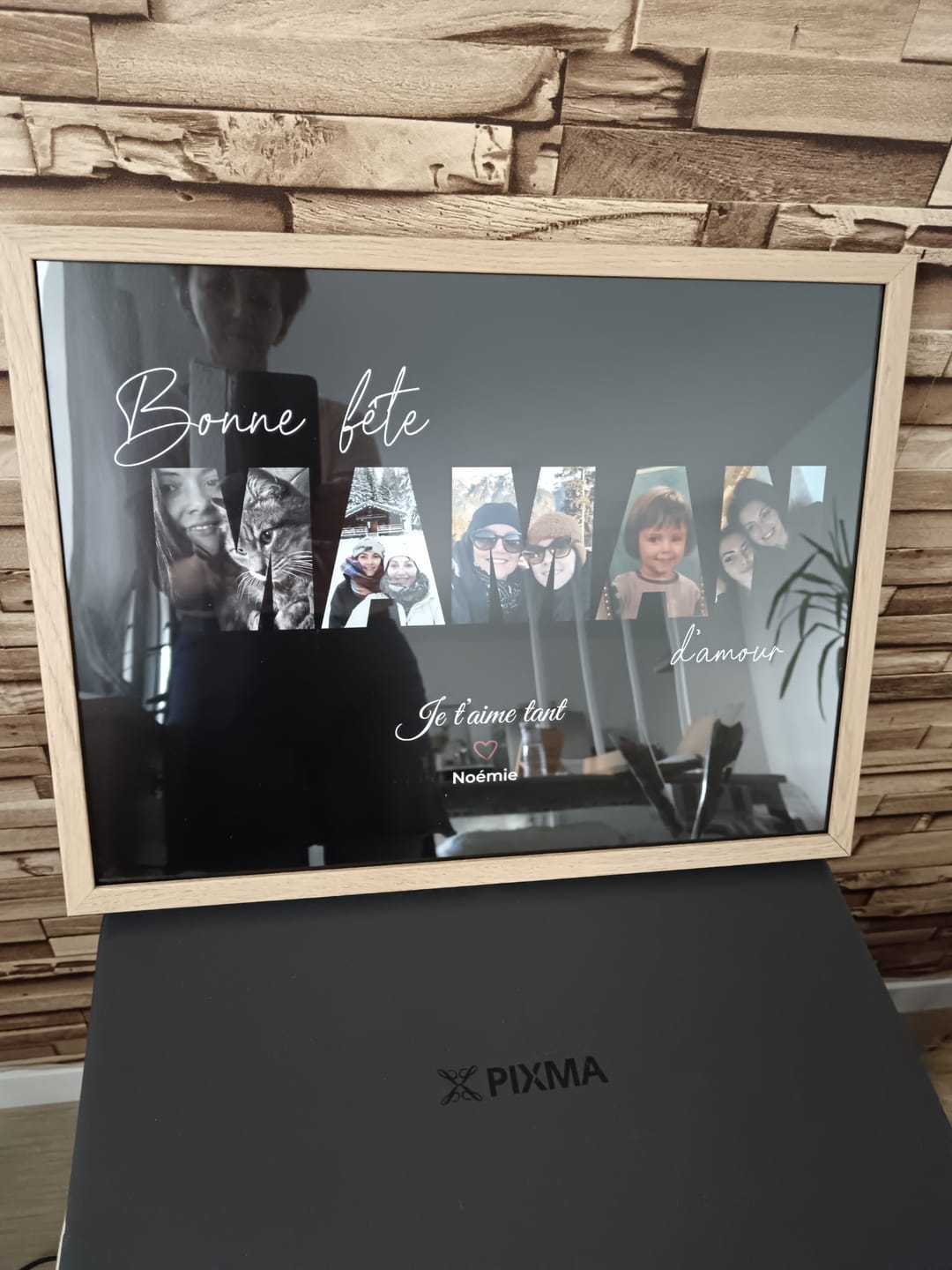 Customer photo review of Bonne fête Maman - Affiche Personnalisée