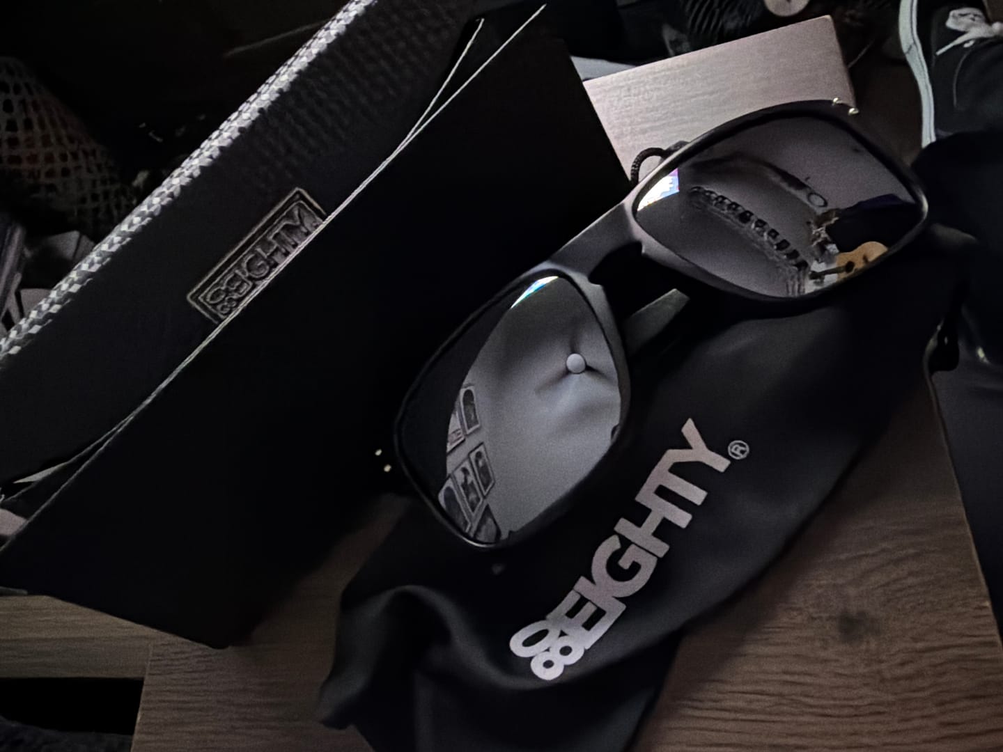 Customer photo review of 80Eighty® Polarized Sunglasses - Black Chrome