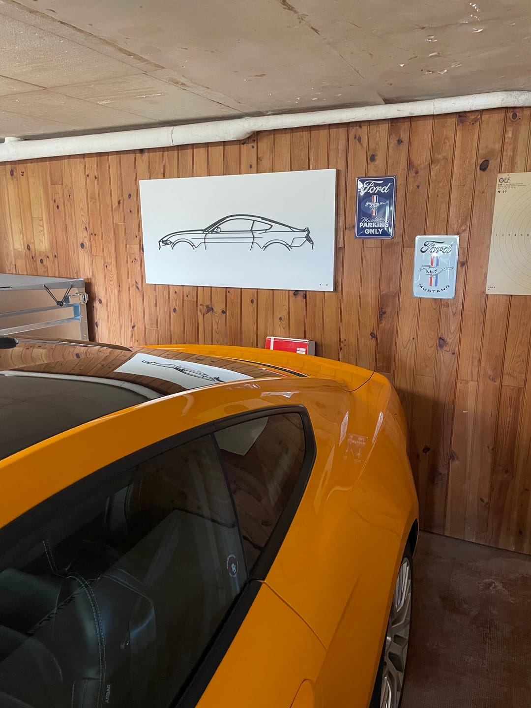 Customer photo review of Mustang S550 2020 Classic Silhouette Metal Wall Art