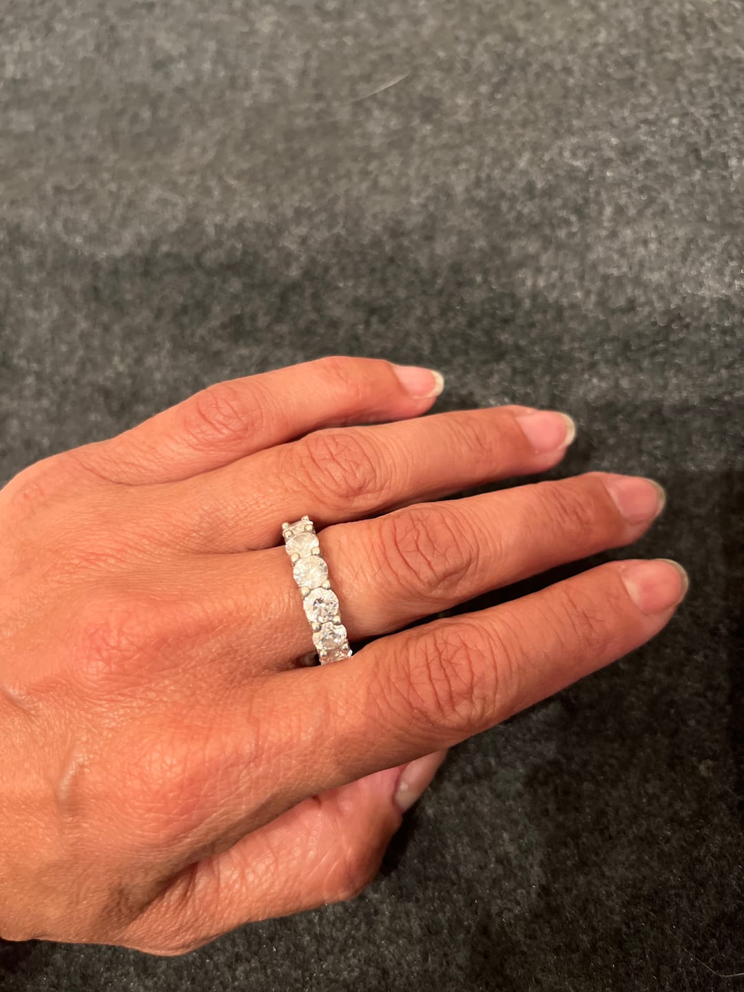 Customer photo review of Trillion Stones Ring