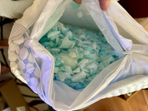 Customer photo review of ComfortPillow 2.0 – Den justerbara huvudkudden