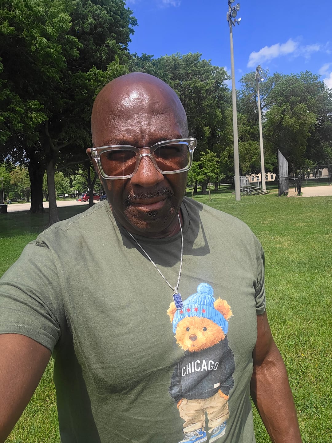 Customer photo review of Chicago Cub Bear T-Shirt
