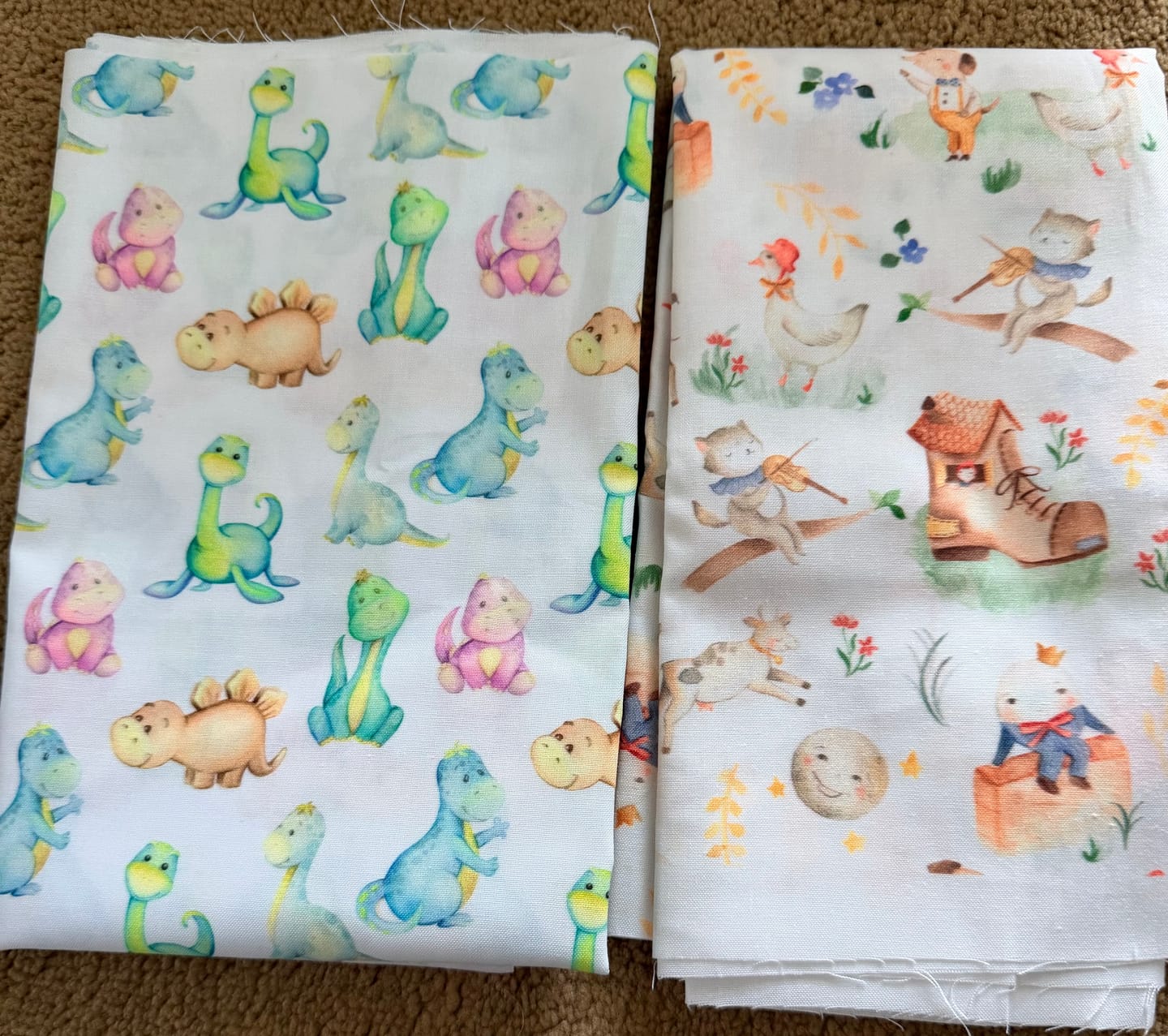 Customer photo review of End of Bolt Mystery Fabric