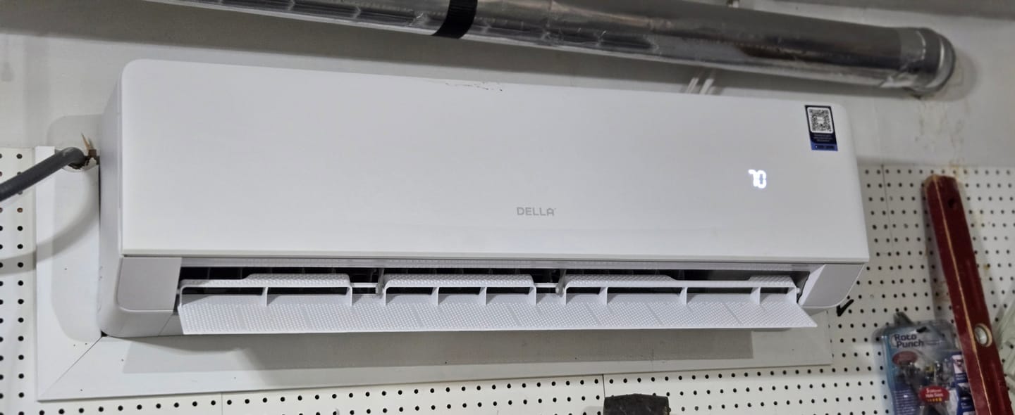 Customer photo review of DELLA Serena CloudAir Series 18000 BTU 22 SEER2 Mini Split Heat Pump AC - Up to 1000 Sq.Ft.