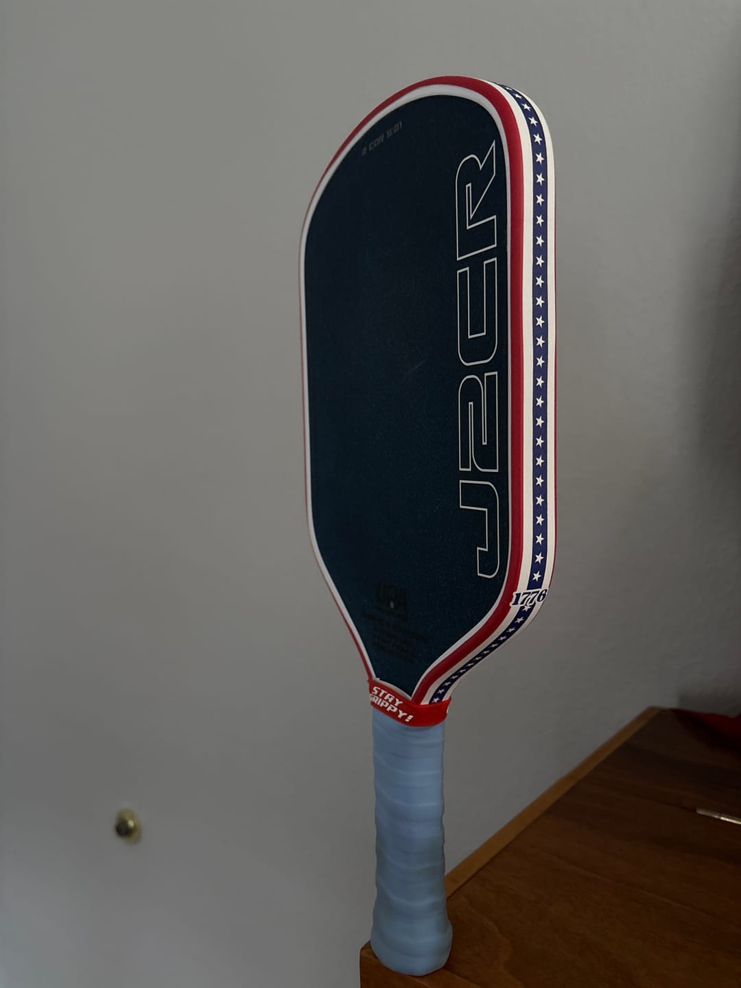 Customer photo review of 1776 Edge Tape (3 pack) - Pickleball Paddle Edge Tape