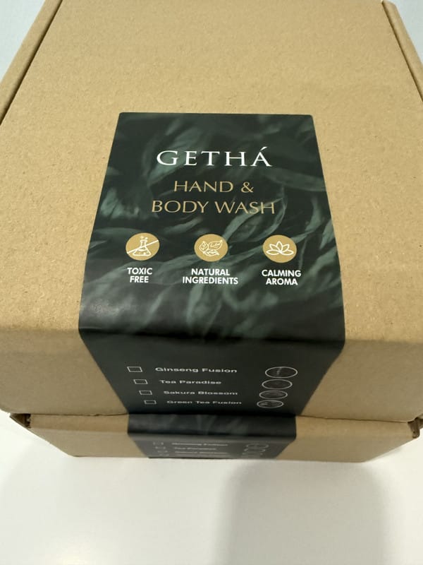 Customer photo review of Getha Premium Botanical Body Wash 500ml